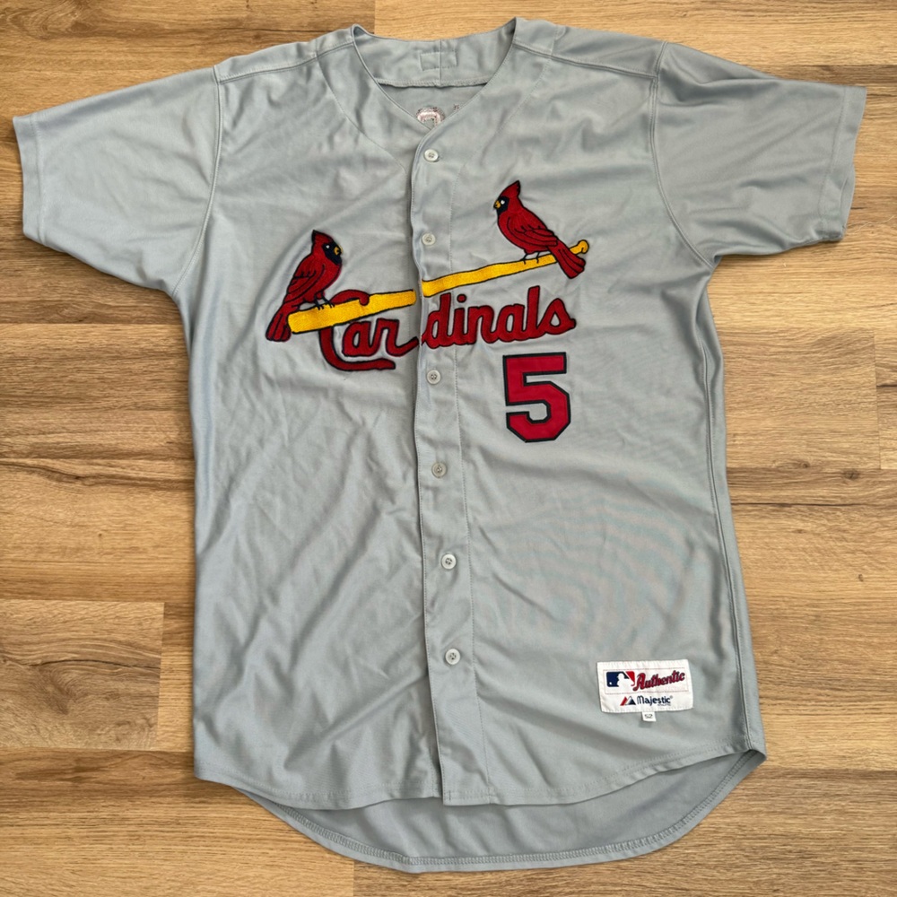 Gray Albert Pujols St. Louis Cardinals Baseball Jersey Sz 52